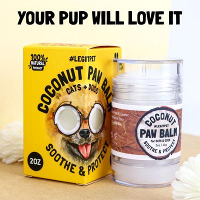 Show full view: Legitpet Skin & Coat Coconut Oil & Shea Butter Adult Dog Paw Balm, 2-fl oz stick slide 6 of 8