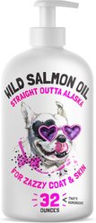Legitpet Wild Caught Alaskan Salmon Oil Liquid Skin & Coat Supplement for Adult Dogs & Cats, 32-fl oz bottle
