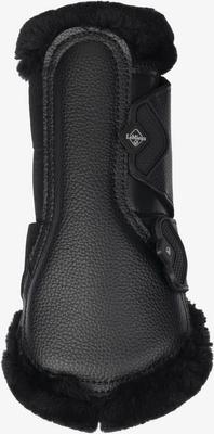 Show full view: LeMieux Fleece Edged Mesh Brushing Horse Boot, Black, X-Large slide 3 of 5
