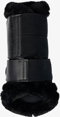 Show full view: LeMieux Fleece Edged Mesh Brushing Horse Boot, Black, X-Large slide 4 of 5