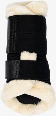Show full view: LeMieux Fleece Edged Mesh Brushing Horse Boot, Natural, Large slide 3 of 5