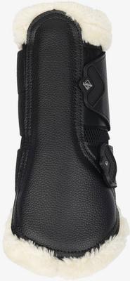 Show full view: LeMieux Fleece Edged Mesh Brushing Horse Boot, Natural, Medium slide 4 of 5