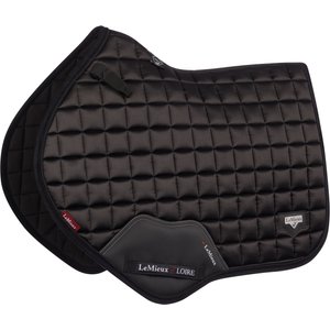 LeMieux Loire Classic Close Contact Square Horse Saddle Pads, Large, Black 