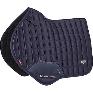 LeMieux Loire Classic Close Contact Square Saddle Pads, Large, Navy