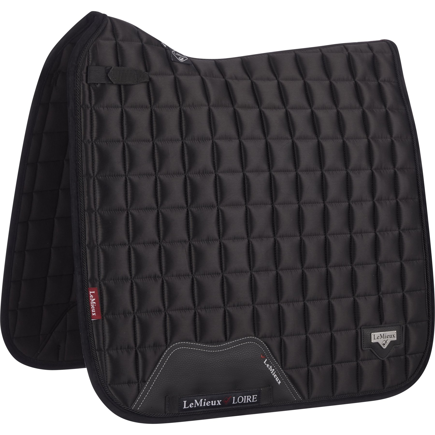 LeMieux Loire Classic Dressage Square Saddle Pads, Large, Black