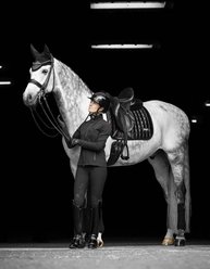 LeMieux Loire Classic Dressage Square Saddle Pads, Large, Black slide 2 of 3