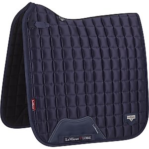 LeMieux Loire Classic Dressage Square Saddle Pads, Large, Navy