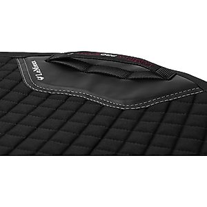 LeMieux Suede Close Contact Square, Black