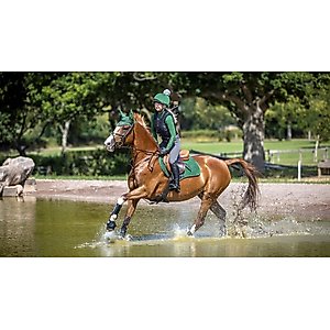 LeMieux Suede Close Contact Square Horse Saddle Pads, Hunter Green, Large