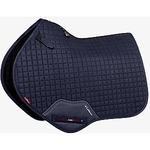 LeMieux Suede Close Contact Square Saddle Pads, Navy, Medium