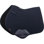 LeMieux Suede Close Contact Saddle Pad - Navy Square Cut For Jumping Saddles, Large