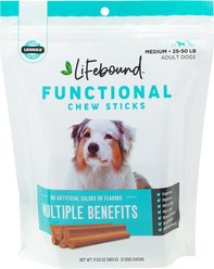 Lennox Lifebound Functional Chew Sticks Medium Dog Chew Treats, 21 count slide 1 of 2
