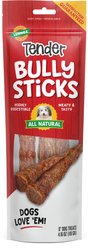 Lennox Tender 8-inch Bully Sticks Dog Treats, 4.16-oz bag