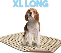Lennypads Ultra Absorbent Washable Dog Pee Pads, Tan Plaid, X-Large Long: 24 x 36-in, Unscented slide 2 of 6