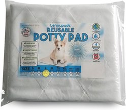 Lennypads Ultra Absorbent Washable Dog Pee Pads, White, Unscented, Large: 23 x 27-in, 2 count