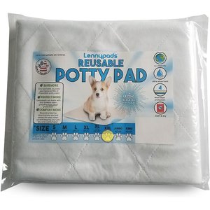 Lennypads Ultra Absorbent Washable Dog Pee Pads, White, XX-Large: 36 x 36-in, 1 count, Unscented
