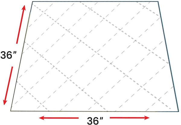 Show full view: Lennypads Ultra Absorbent Washable Dog Pee Pads, White, XX-Large: 36 x 36-in, 1 count, Unscented slide 5 of 9