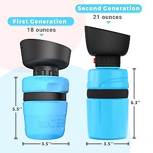 LESOTC Outdoor Dog Water Bottle Dispenser, Sky Blue