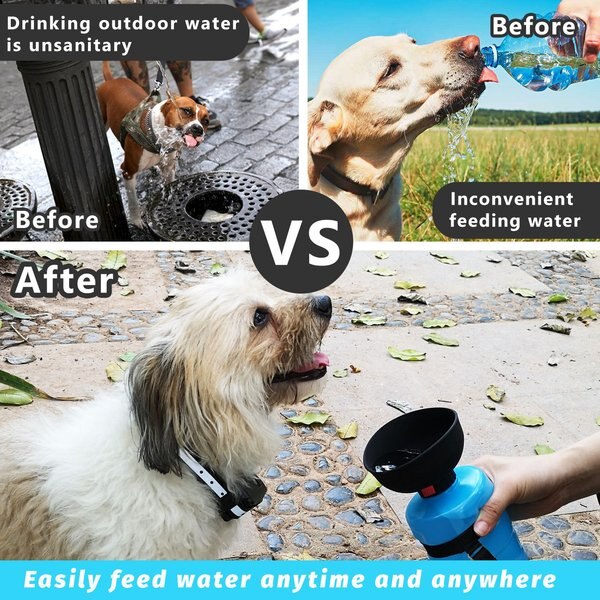 LESOTC Outdoor Dog Water Bottle Dispenser