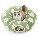 Lesure 2-in-1 Cat Tunnel Bed, Green