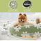 Show in main carousel: Lesure Calming Cute Modern Plush Jacquard Shaggy Orthopedic Anti-Slip Donut Dog & Cat Bed with Removable Cover, Green, Small slide 3 of 10