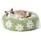 Show in main carousel: Lesure Calming Cute Modern Plush Jacquard Shaggy Orthopedic Anti-Slip Donut Dog & Cat Bed with Removable Cover, Green, X-Small slide 1 of 9