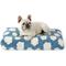 Show in main carousel: Lesure Cute Modern Fuzzy Plush Thick Shredded Chopped Foam Bolster Anti-Slip Dog & Cat Bed with Removable Cover, Blue, Medium slide 1 of 10