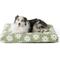 Show in main carousel: Lesure Cute Modern Fuzzy Plush Thick Shredded Chopped Foam Bolster Anti-Slip Dog & Cat Bed with Removable Cover, Green, X-Large slide 1 of 8