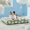 Show in main carousel: Lesure Cute Modern Fuzzy Plush Thick Shredded Chopped Foam Bolster Anti-Slip Dog & Cat Bed with Removable Cover, Green, X-Large slide 4 of 8