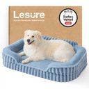 Lesure High-Back Orthopedic Dog Sofa Bed, Blue, Large