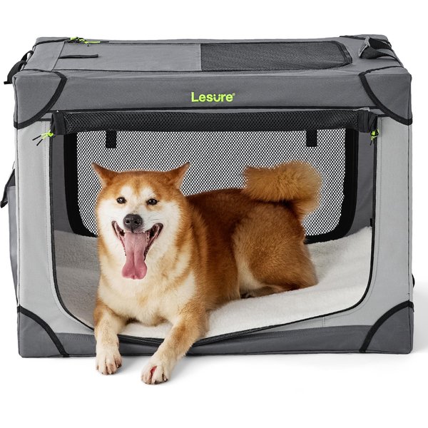 Photo inspiration: Visual Reference: Midwest Canine Camper Single Door Collapsible Soft Sided Dog Crate