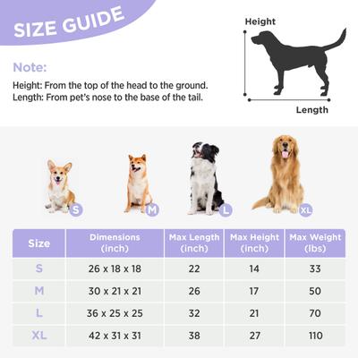 Show full view: Lesure Indoor & Outdoor Soft-Sided Collapsible 4-Door Dog & Cat Travel Crate Kennel with Durable Mesh Windows, Grey, X-Large: 42 inch slide 6 of 9