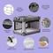 Show in main carousel: Lesure Indoor & Outdoor Soft-Sided Collapsible 4-Door Dog & Cat Travel Crate Kennel with Durable Mesh Windows, Grey, X-Large: 42 inch slide 3 of 9