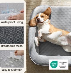 Lesure RealOrtho 3-Layer Orthopedic & Memory Foam Sofa with Removable Cover Dog Bed, Grey, X-Large Pro slide 2 of 9