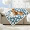 Show in main carousel: Lesure Waterproof Calming Double-Sided Jacquard Shag & Soft Sherpa Fleece Furniture Protector Dog & Cat Blanket, Blue, Large slide 4 of 8