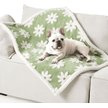 Show in main carousel: Lesure Waterproof Calming Double-Sided Jacquard Shag & Soft Sherpa Fleece Furniture Protector Dog & Cat Blanket, Green, Medium slide 1 of 8