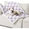 Show in main carousel: Lesure Waterproof Calming Double-Sided Jacquard Shag & Soft Sherpa Fleece Furniture Protector Dog & Cat Blanket, Purple, Medium slide 5 of 9