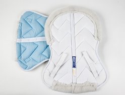 Lettia CoolMax Horse Half Pad, White, Large