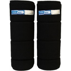 Lettia CoolMax No-Bow Horse Wraps, Black, 14-in