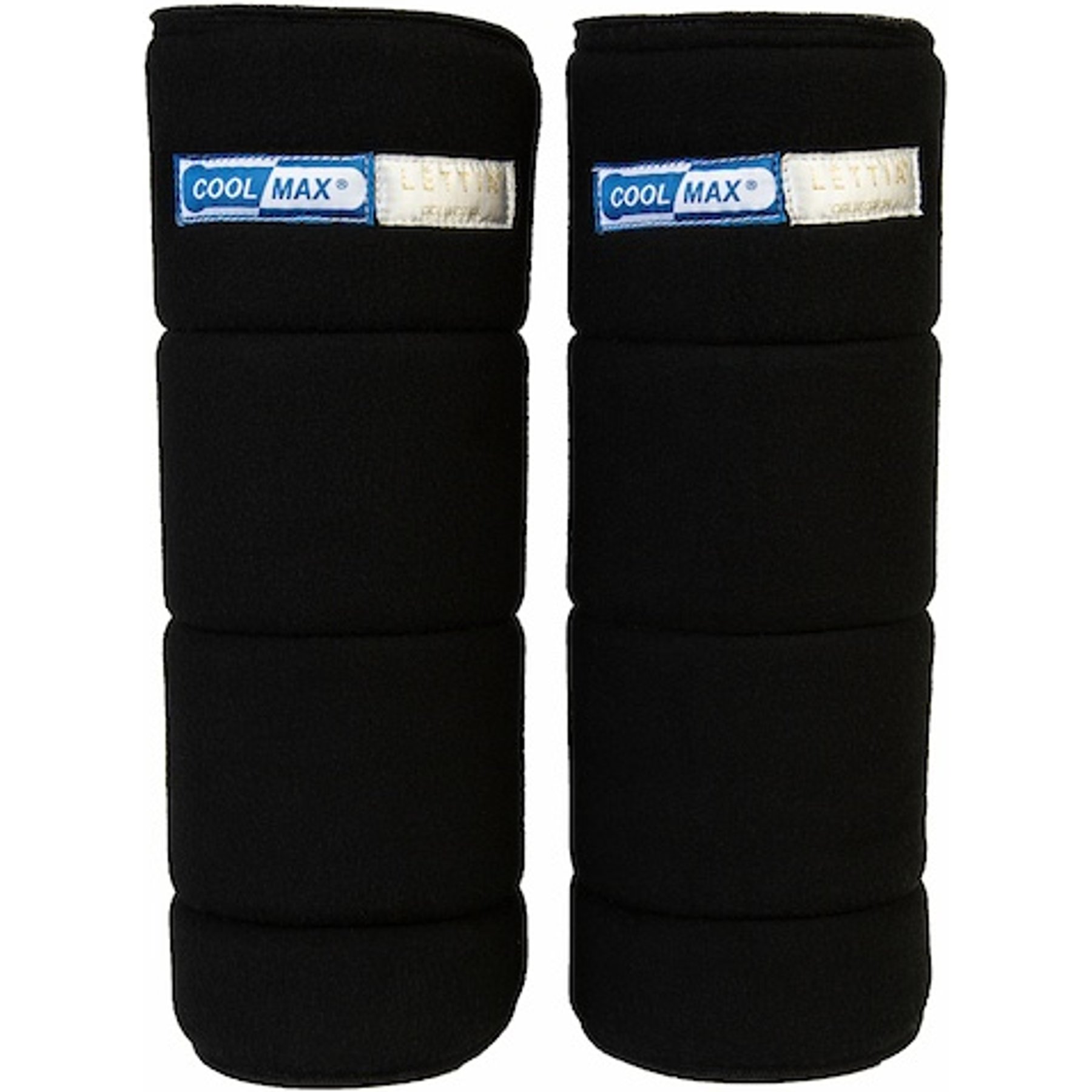 Lettia CoolMax No-Bow Horse Wraps, Black, 18-in