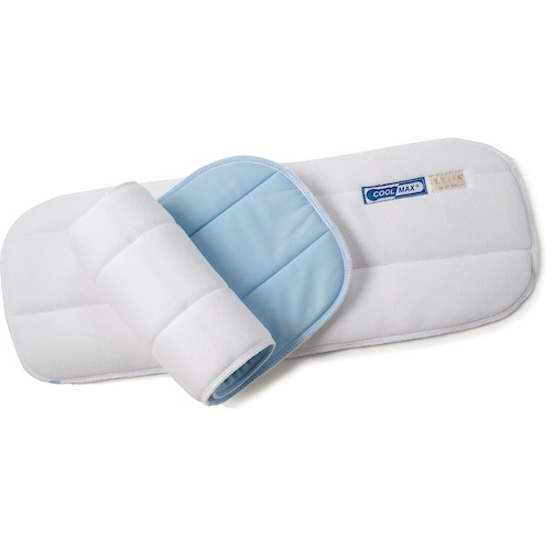 Lettia CoolMax No-Bow Horse Wraps, White, 12-in