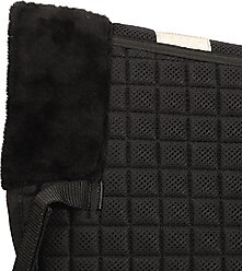Lettia Coolmax Sherpa Quilted Horse Half Pad with Trim, Black & White slide 2 of 8