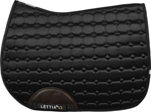 Show full view: Lettia Infinity Collection All-Purpose Horse Saddle Pad, Black slide 2 of 8