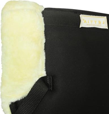Show full view: Lettia MemorX Sherpa Horse Half Pad with Trim, Black slide 5 of 8