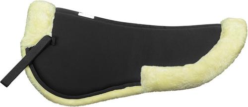 Show full view: Lettia MemorX Sherpa Horse Half Pad with Trim, Black slide 4 of 8