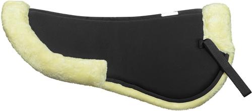 Show full view: Lettia MemorX Sherpa Horse Half Pad with Trim, Black slide 3 of 8