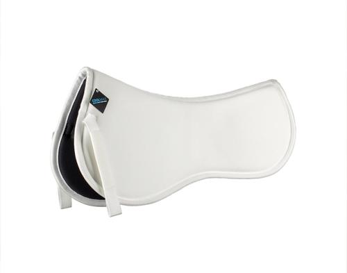 Show full view: Lettia Memory Foam Horse Half Pad, White slide 1 of 2