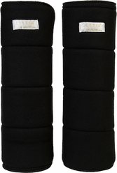 Lettia No-Bow Horse Wraps, Black, 12-in