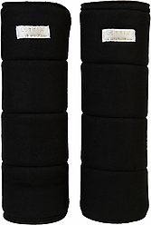 Lettia No-Bow Horse Wraps, Black, 14-in
