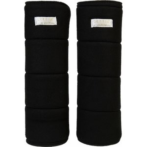Lettia No-Bow Horse Wraps, Black, 14-in